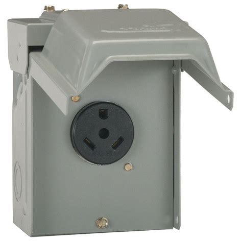 30 amp electrical box|outdoor power outlet 120v 30a.